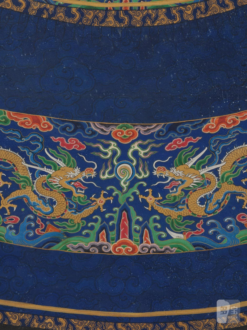 An Ancestral painting of a Manchu bannerman, - 图9